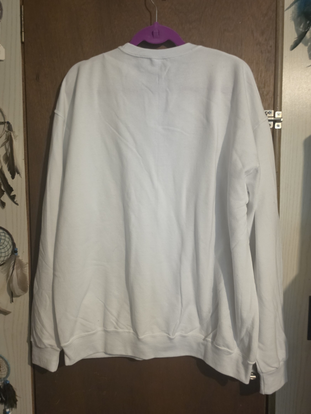 Target White Gilmore Girls Sweatshirt with Purple Dragonfly Graphic - Picture 5 of 5